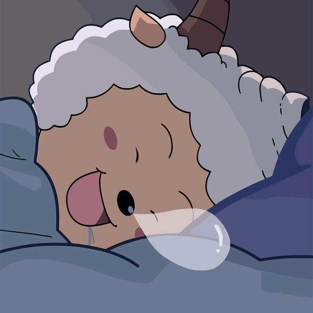 我睡觉的时候不困、