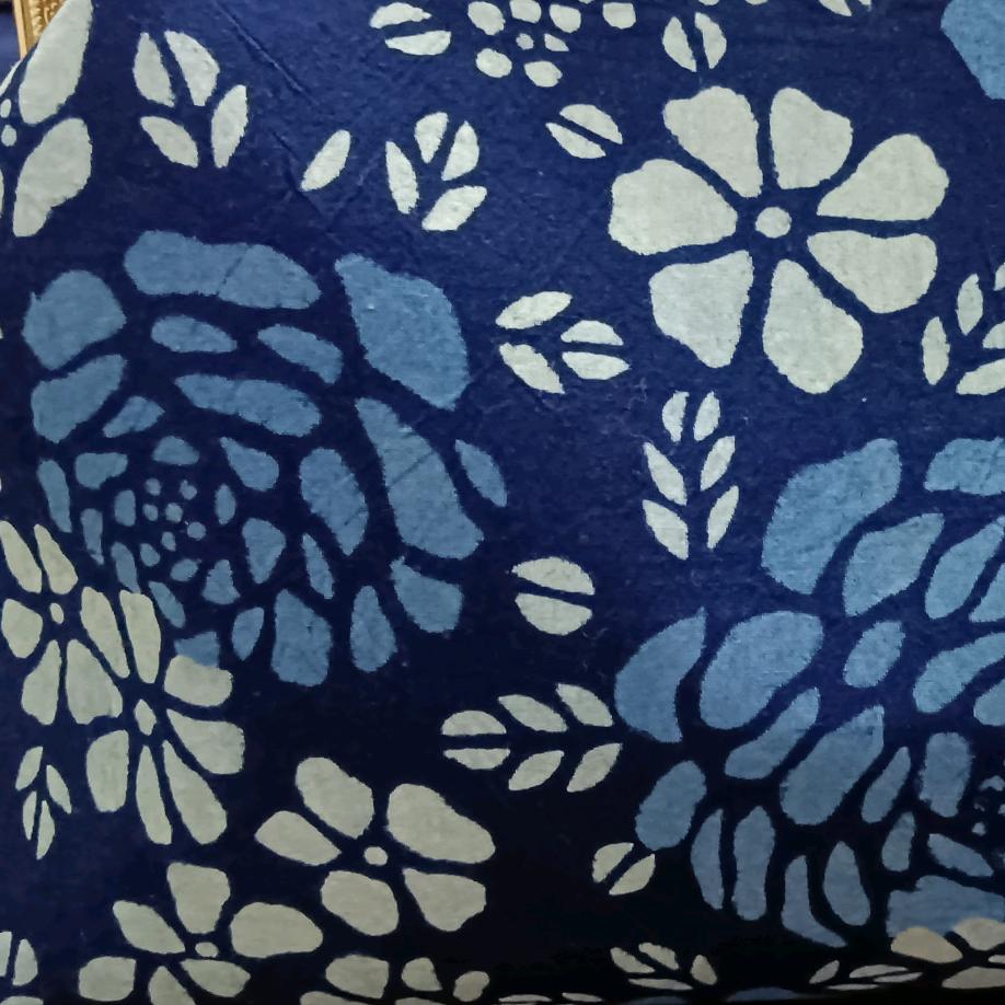 蓝花土布