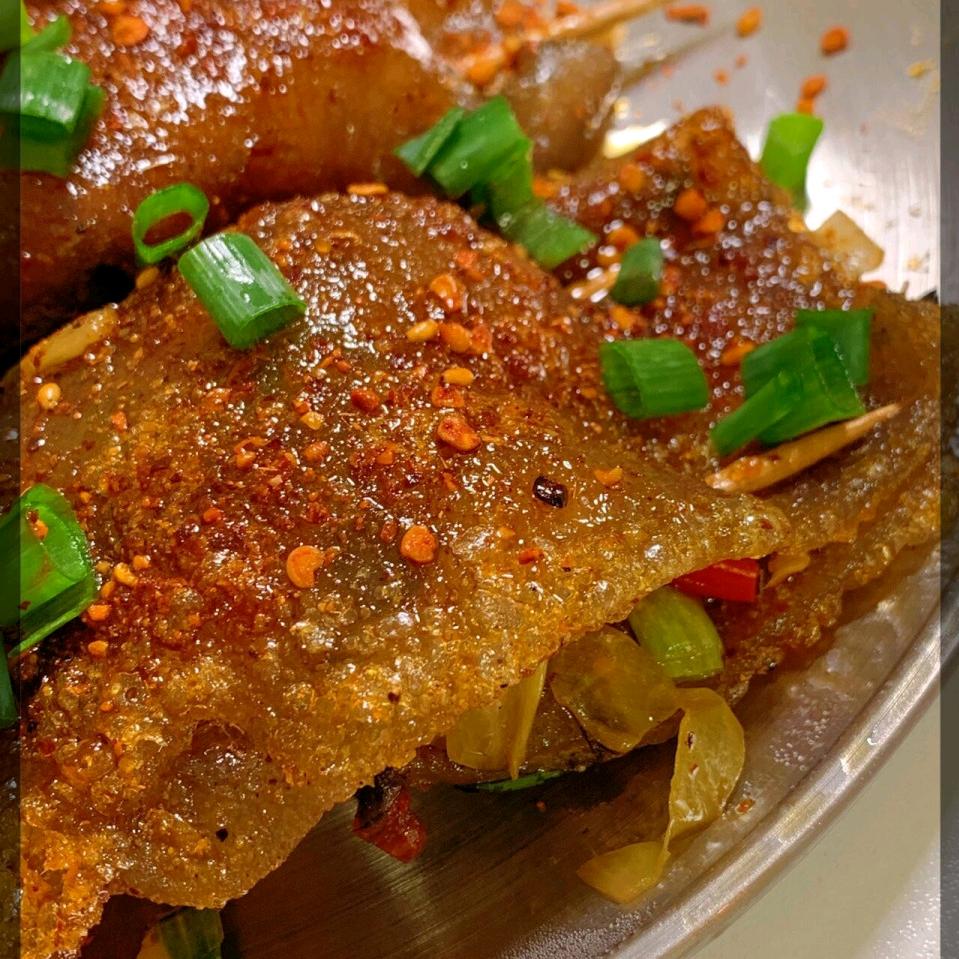 小向烤苕皮  烤豆干