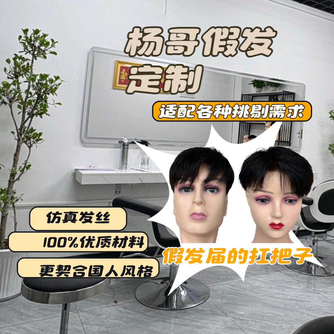 小杨哥假发馆（至甄专业男士假发）