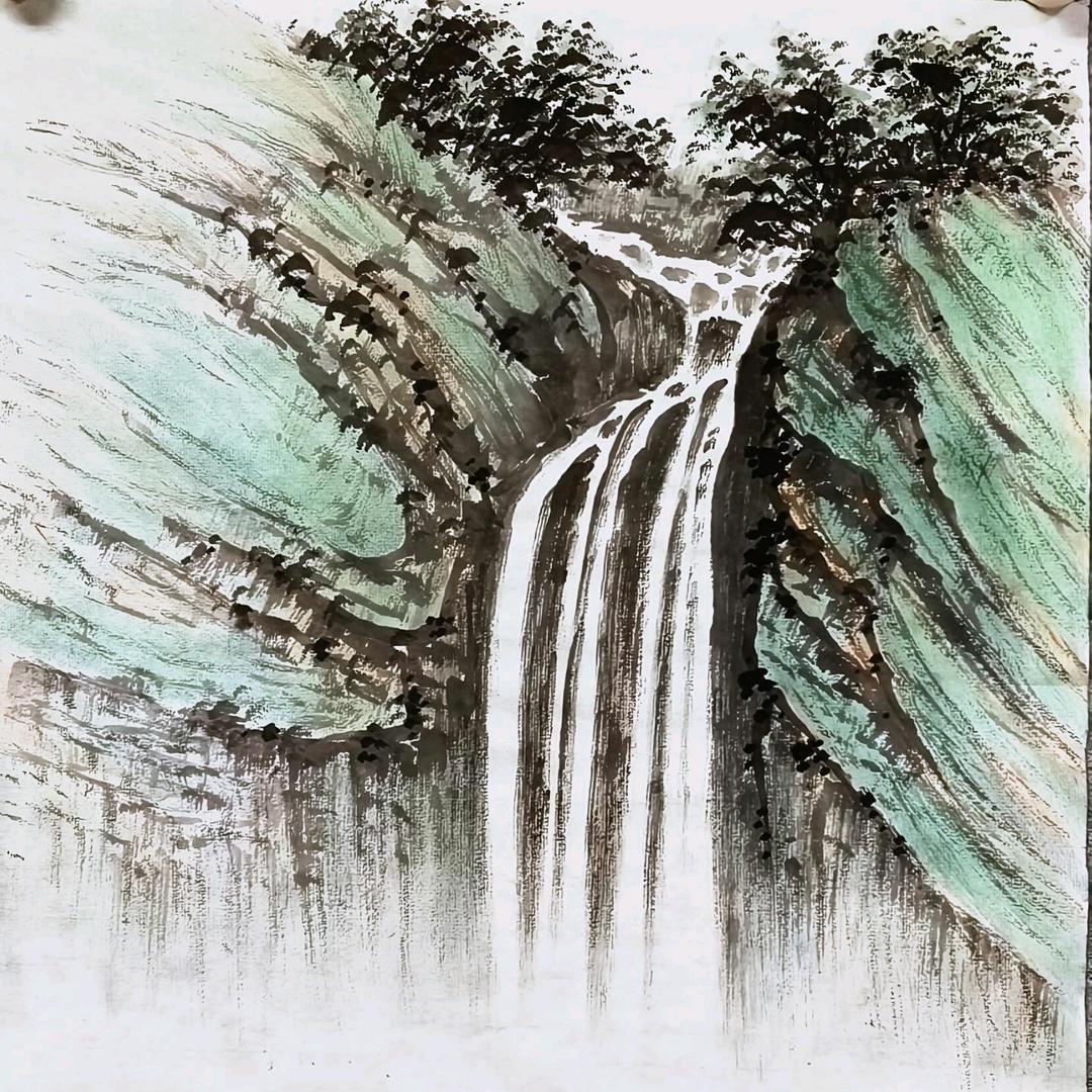 水墨山水熊川江