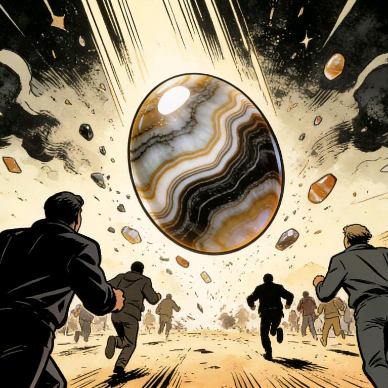 语界纹章玛瑙饰品