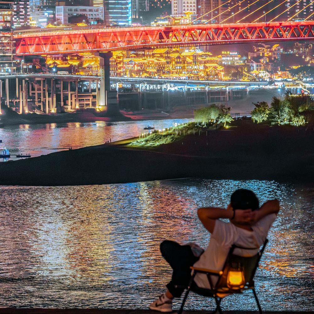 一束光。