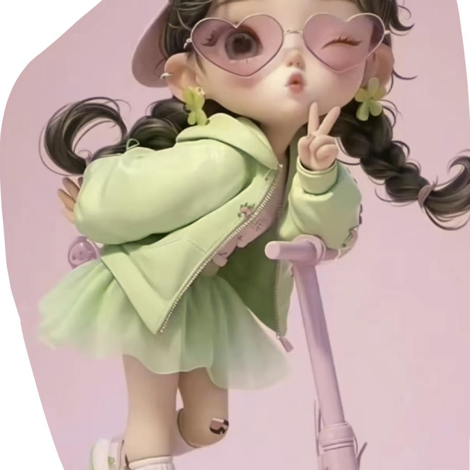 突出的小可爱鬼。