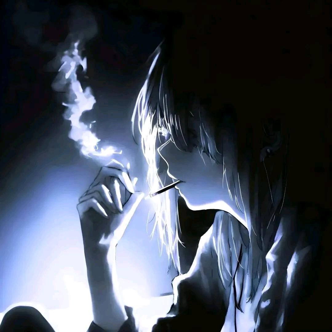 路灯下的影子