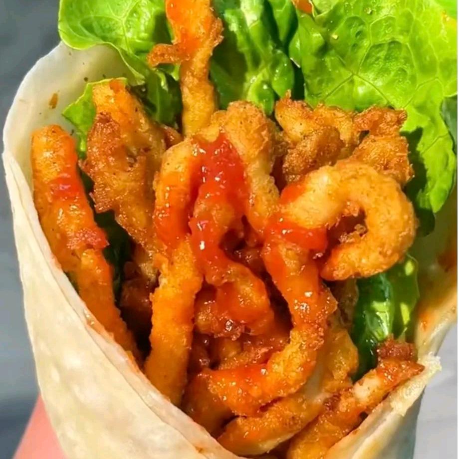 香酥鸡柳卷饼