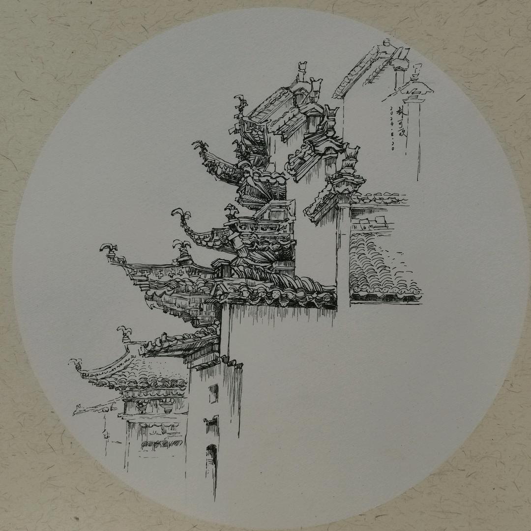 美术学姐在画画