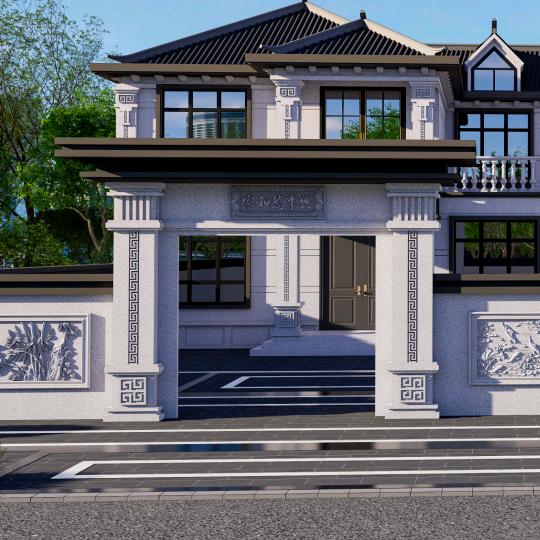 新中式门楼-安家建筑