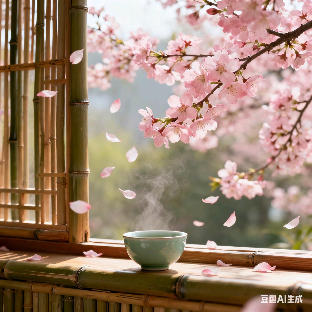 桃香漫竹窗