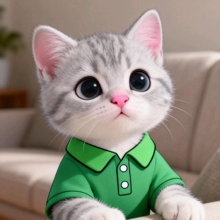 猫影漫窗台