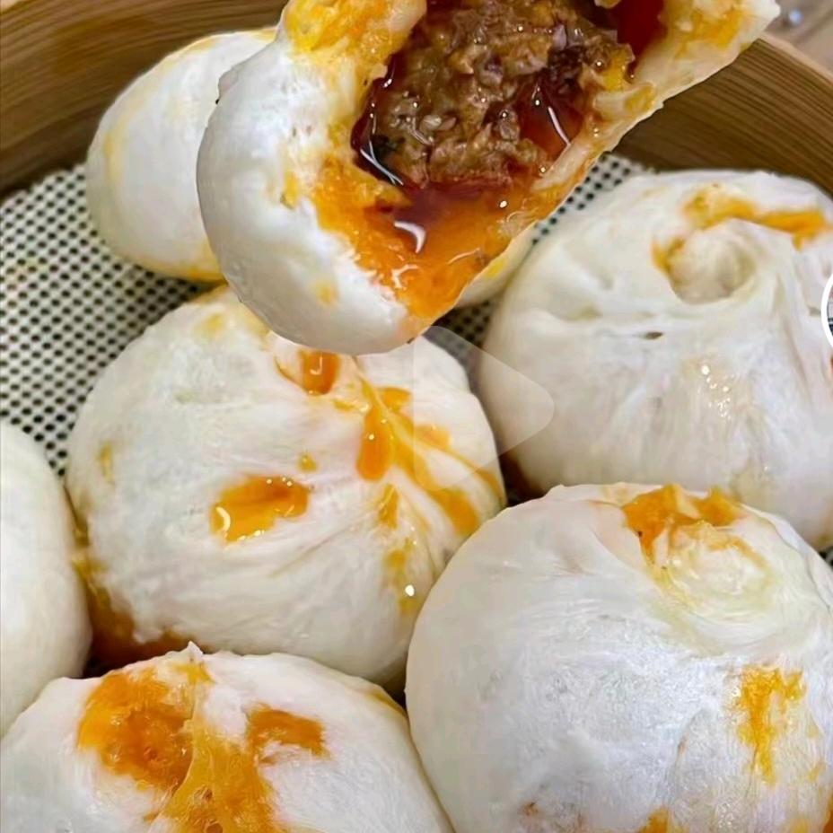 口优老面红油包子