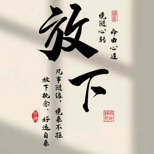 要学着放下