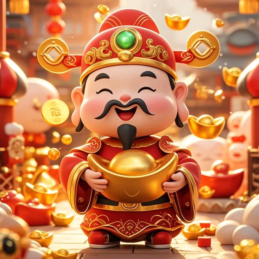 财神爷配龙马