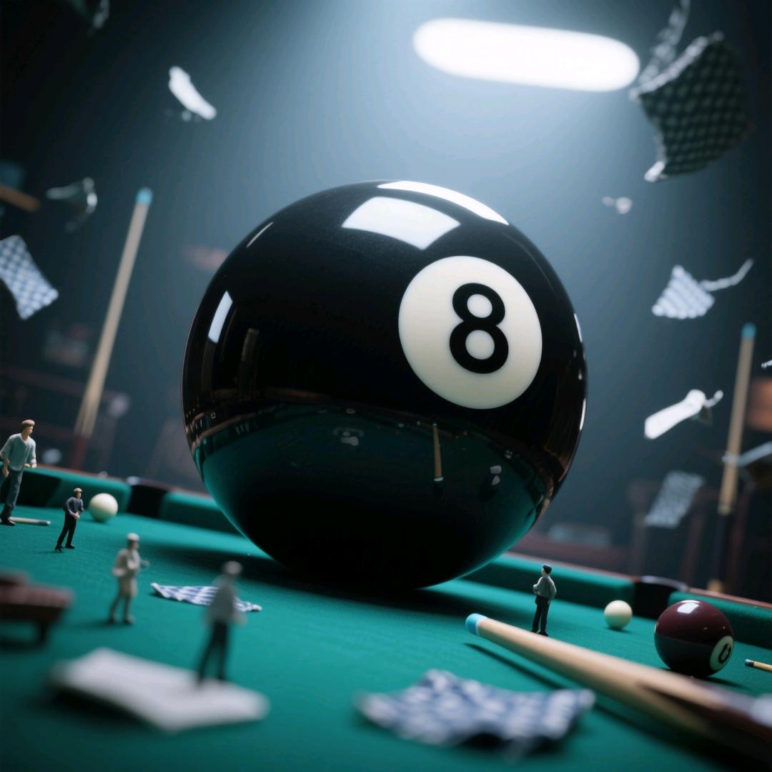 黑八落袋那瞬间