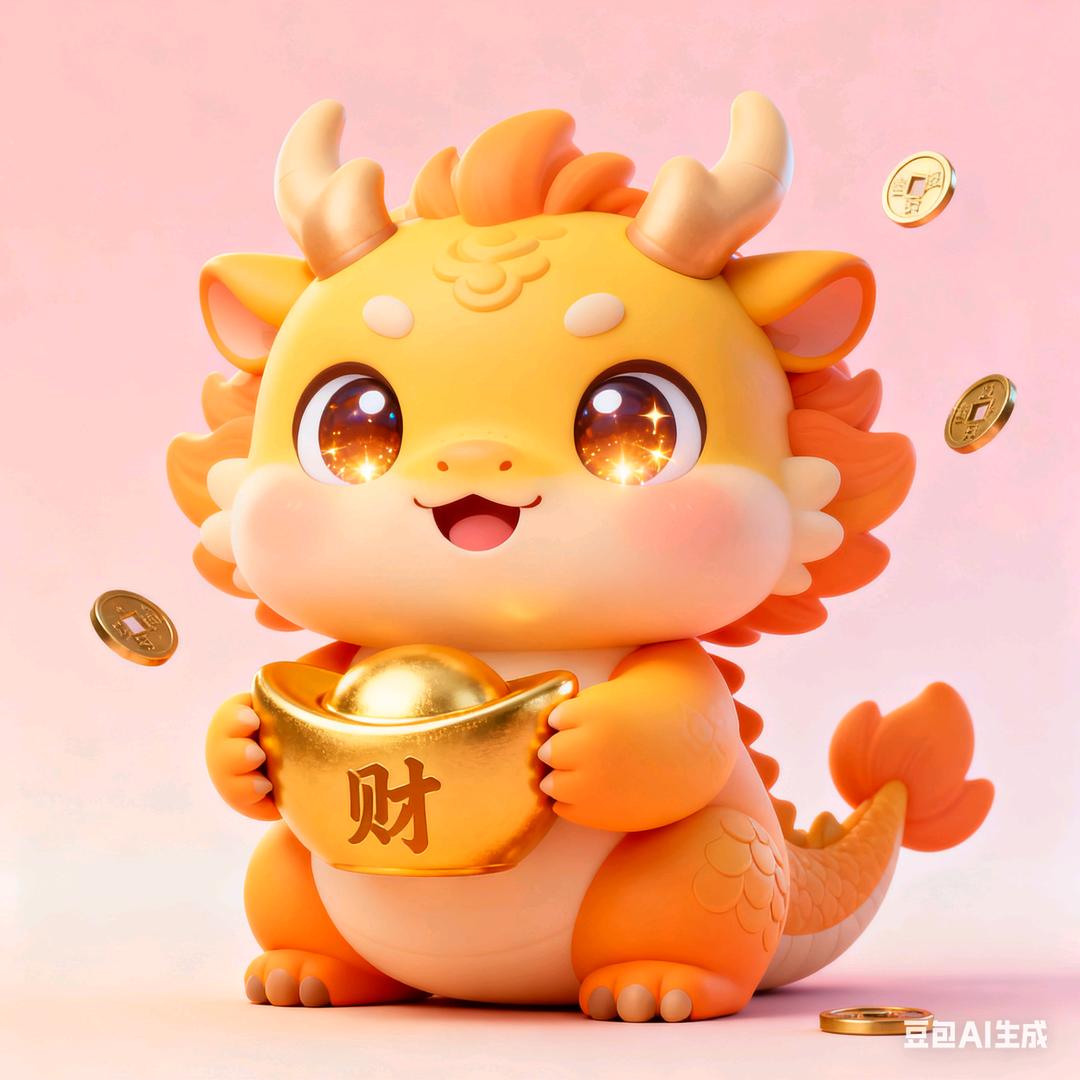 吹泡泡的小龙人