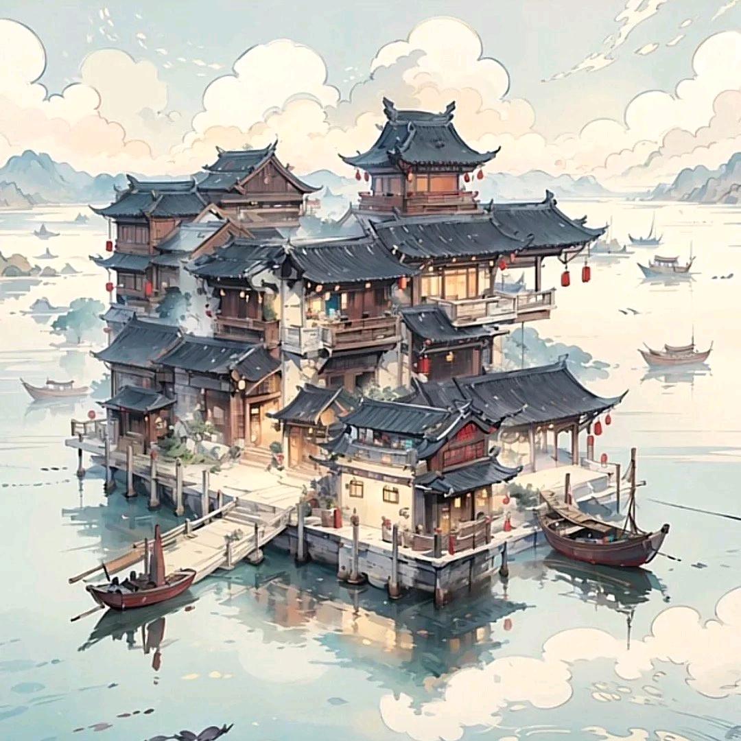 月落白