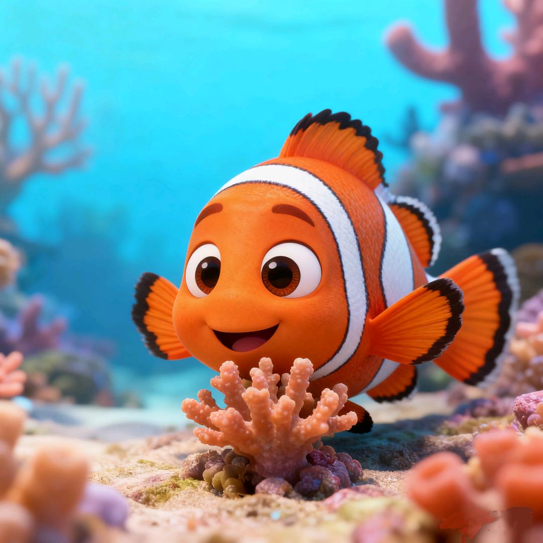 小丑鱼追珊瑚虫