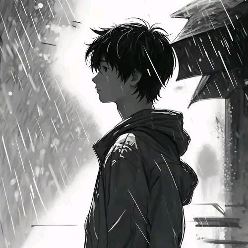 淋着雨