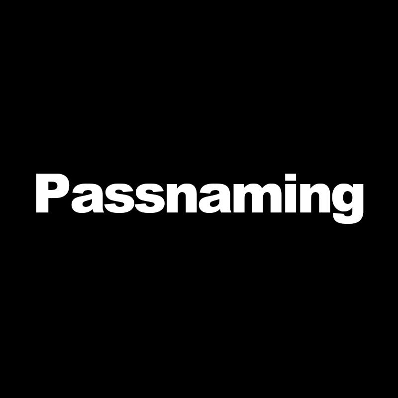 Passnaming贯名