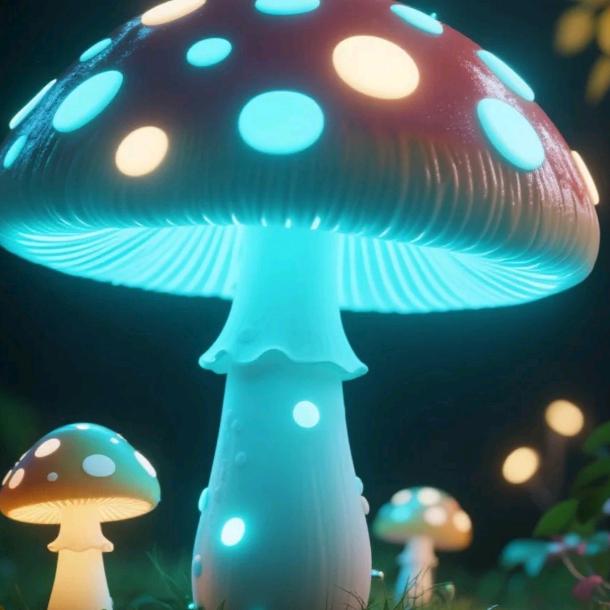 会发光的蘑菇伞