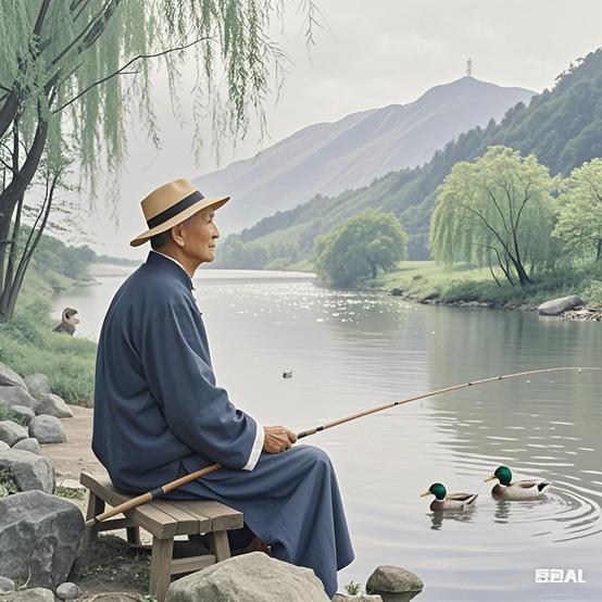 汶溪闲钓