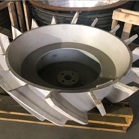 洗煤离心机筛蓝刮刀维修