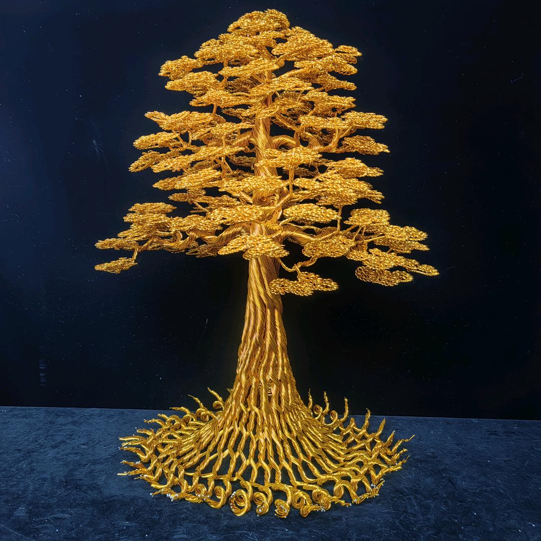 彩云手工发财树