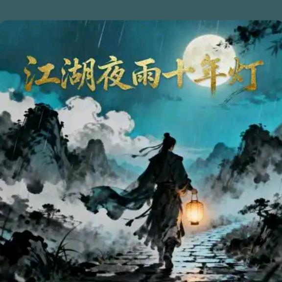 江湖夜雨十年灯