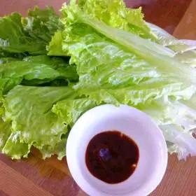 生菜蘸酱