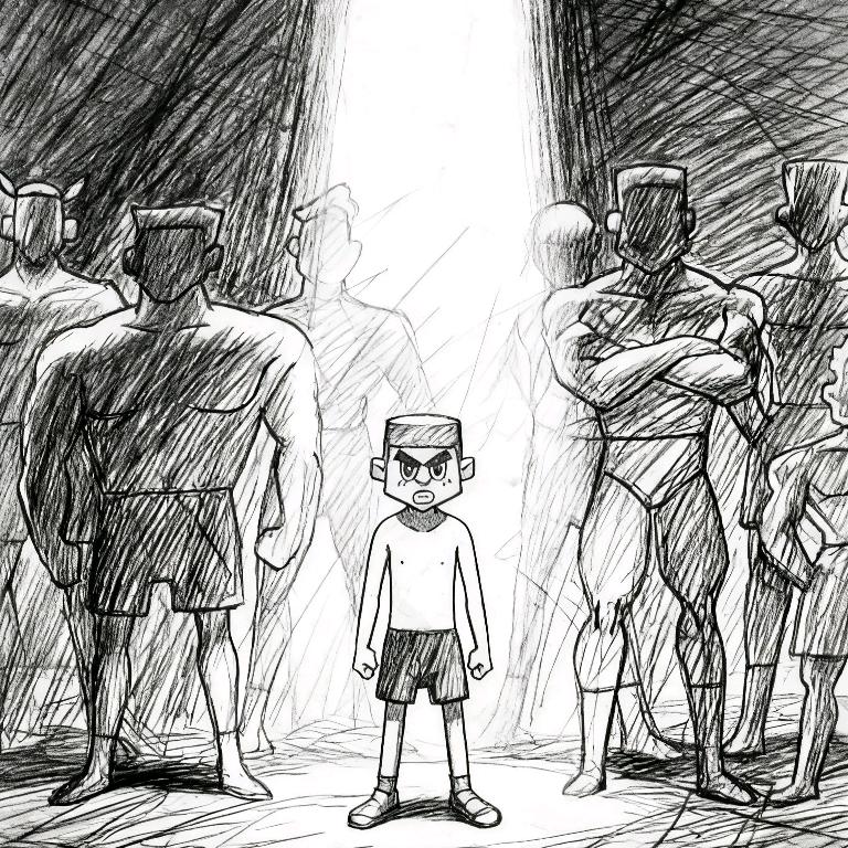 他是我们这里最没有天赋的人