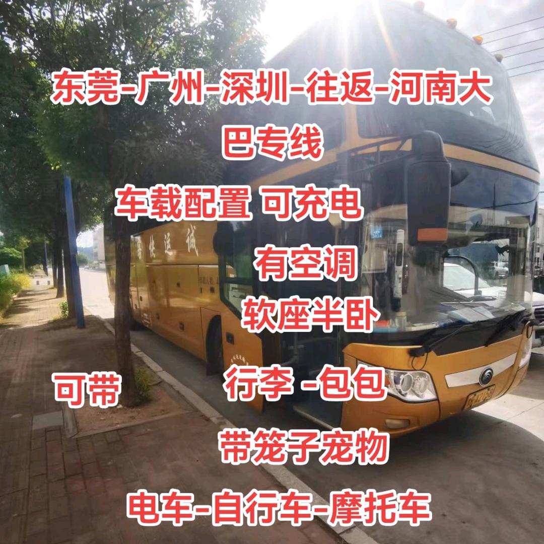 东莞至河南豪华大巴