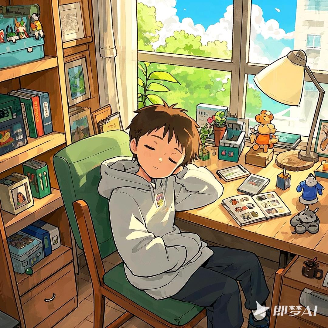 沐沐追剧中