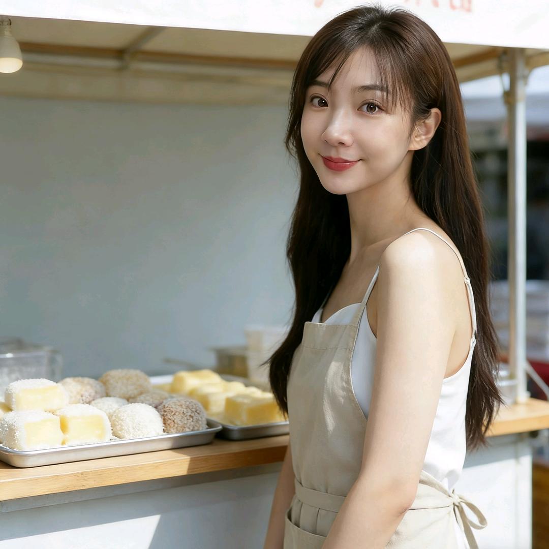 小雪奶酪麻糍摊主～阿英