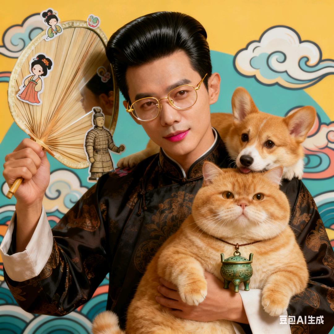 爱美大叔爱萌宠