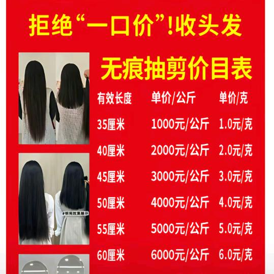 收长头发旧手机。