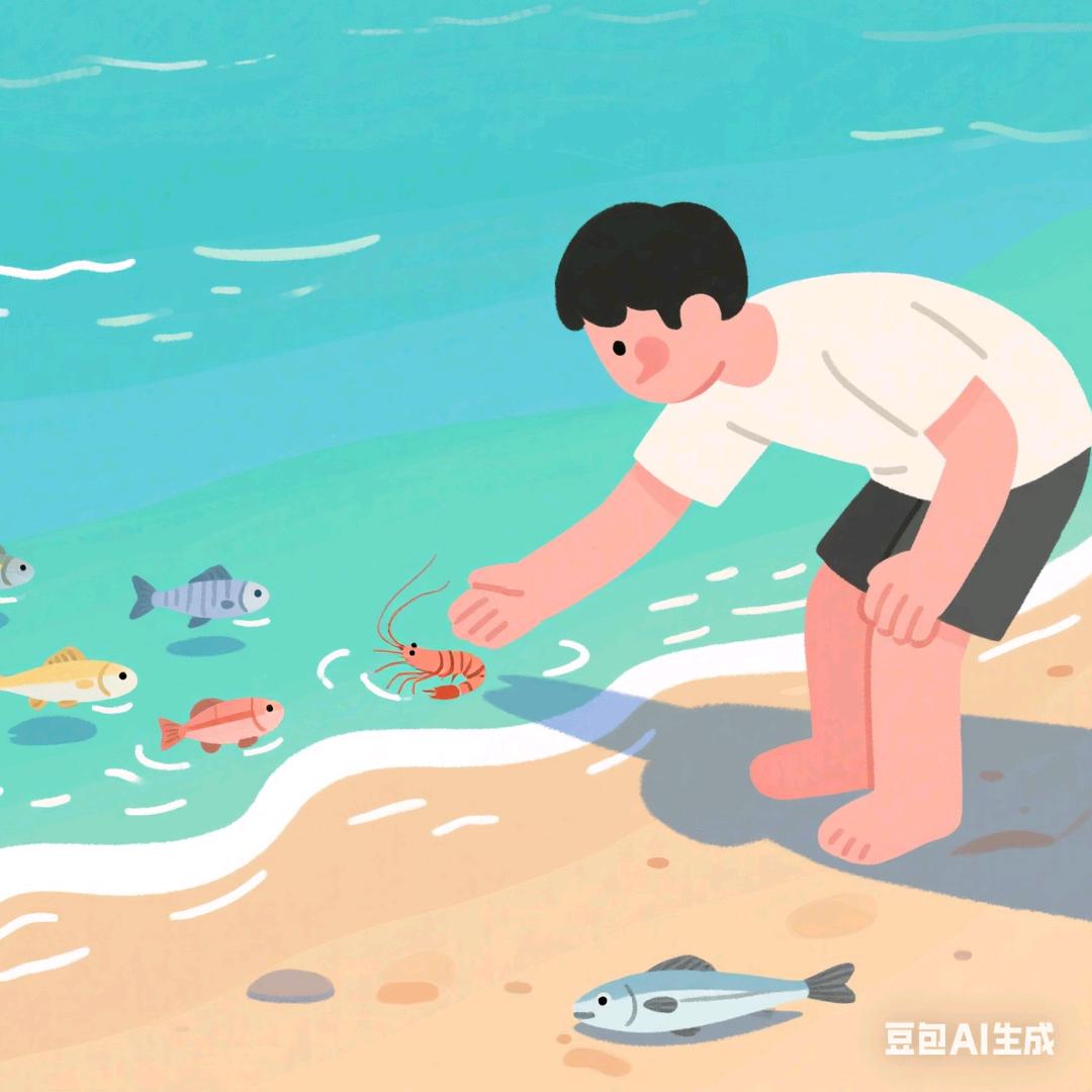 摸虾不摸鱼