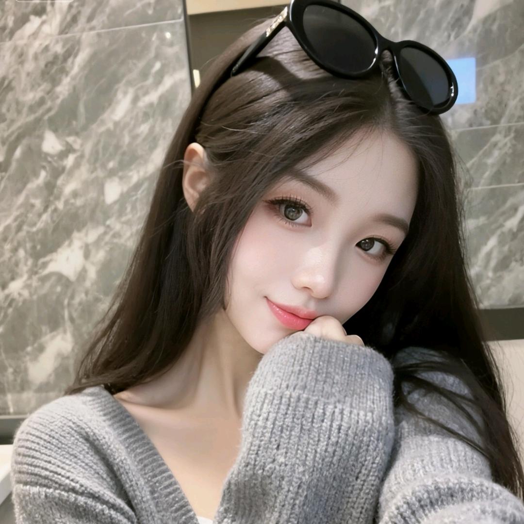 向着太阳炫耀的女人。