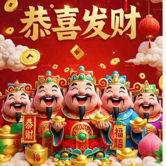 ٩(￥A￥)۶恭喜发财