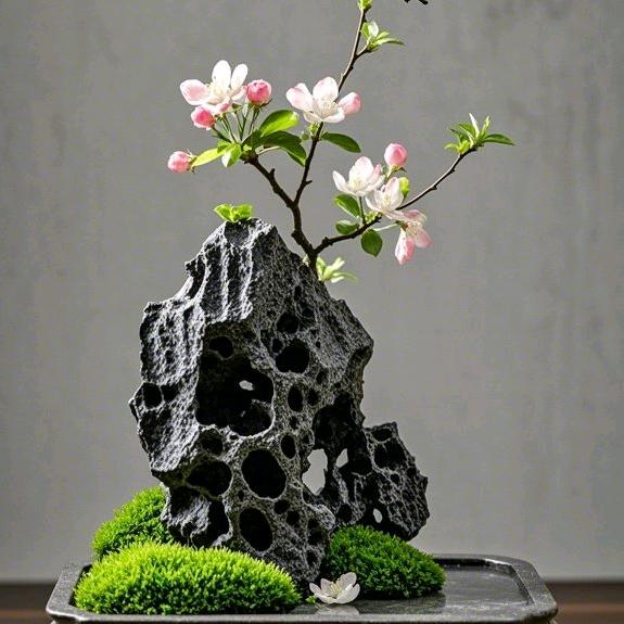 精品英石盆景石