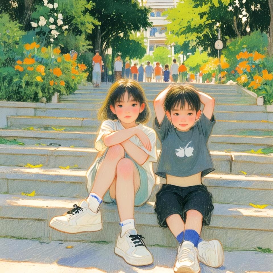 媛媛在奔跑