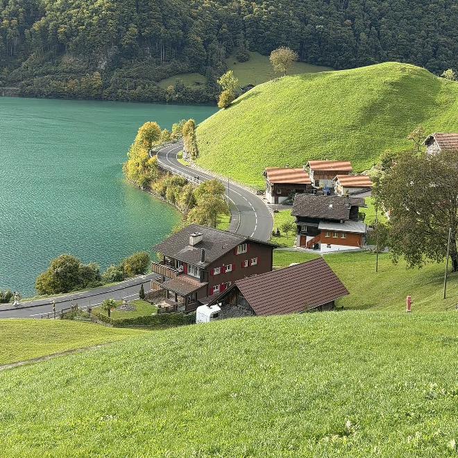 沿途的风景很美