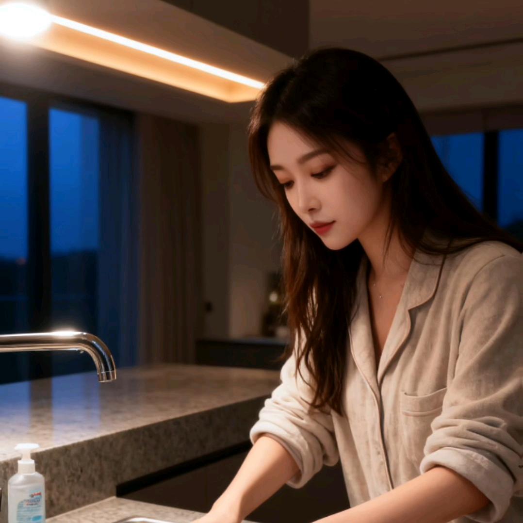 洗衣服的小姐姐