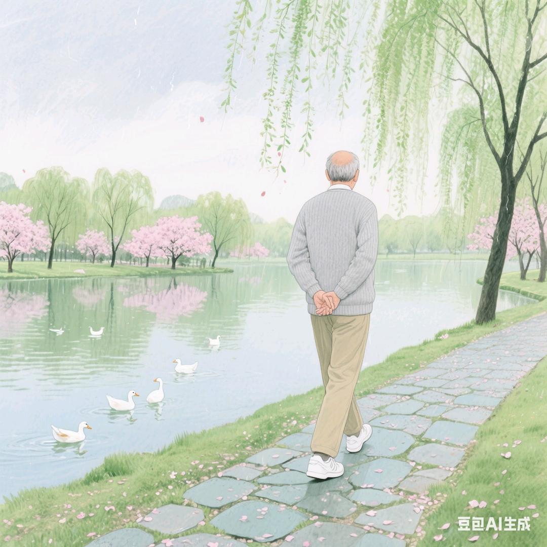 爱逛公园的老头