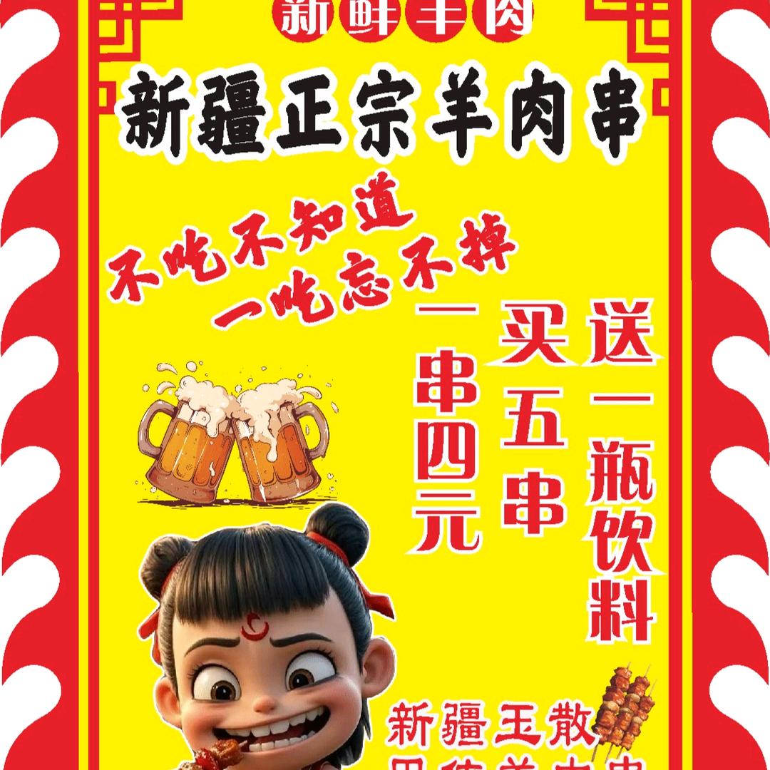 新疆正宗羊肉串