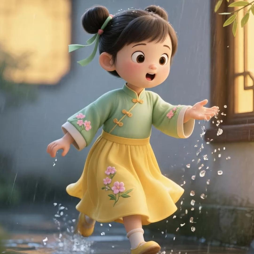 汐汐背古诗