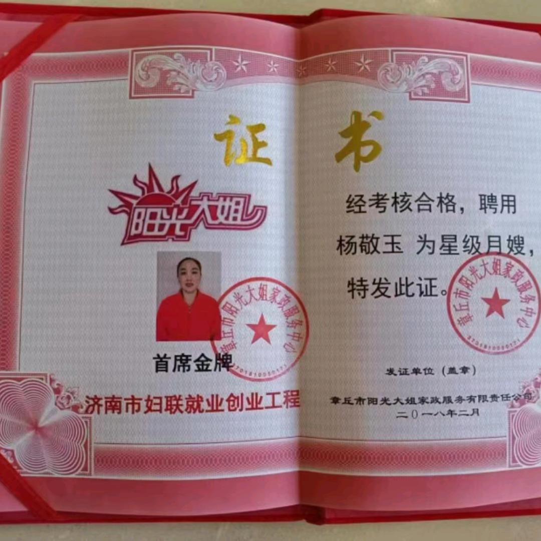 金牌月嫂杨姐