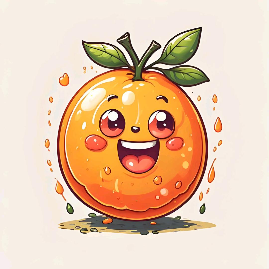 橘子吃饱了