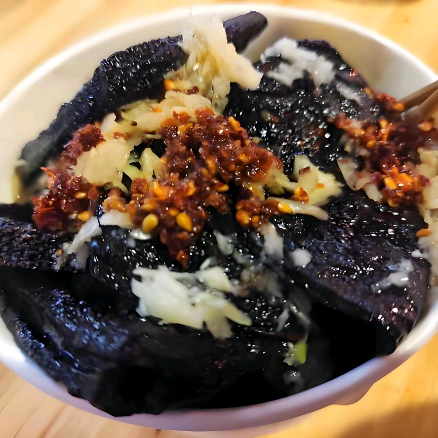 燕郊.炒凉粉.煎血肠