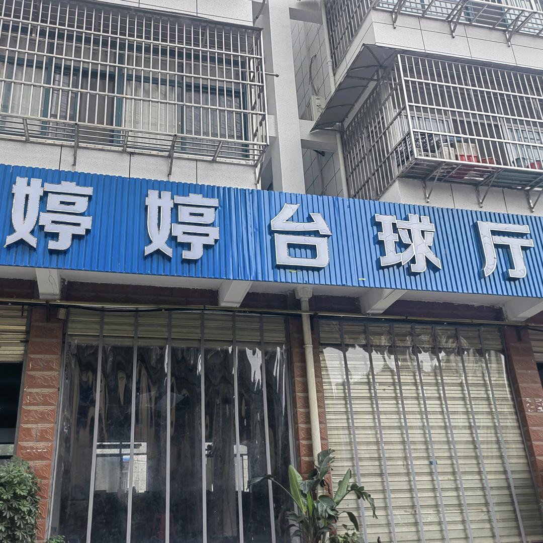 婷婷台球厅天鹅广场靠河边一楼