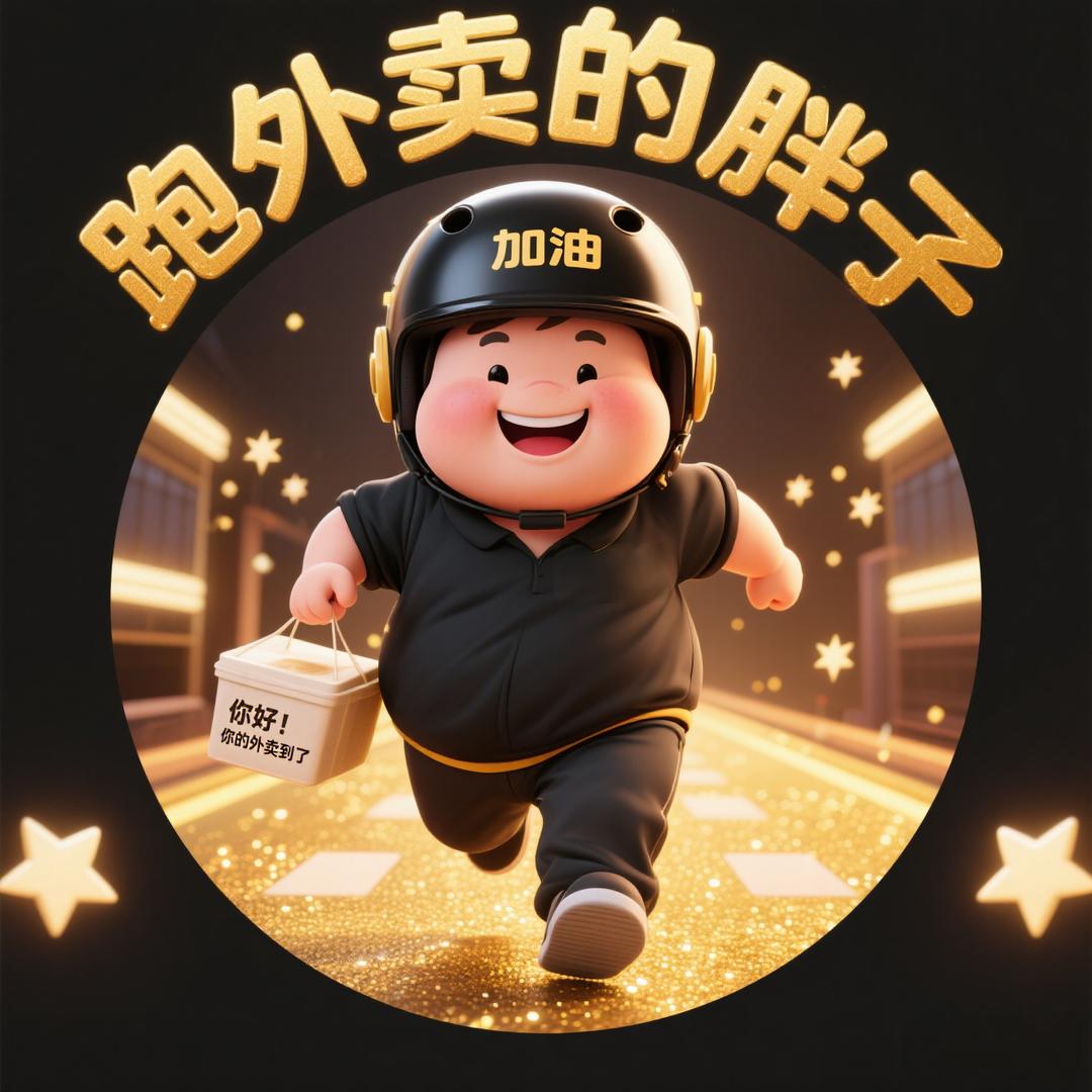 跑外卖的胖子